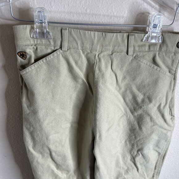 ARIAT Sport Women’s Breeches Pants 30R Biege Horse Riding Equestrian Side Zip - Picture 3 of 15